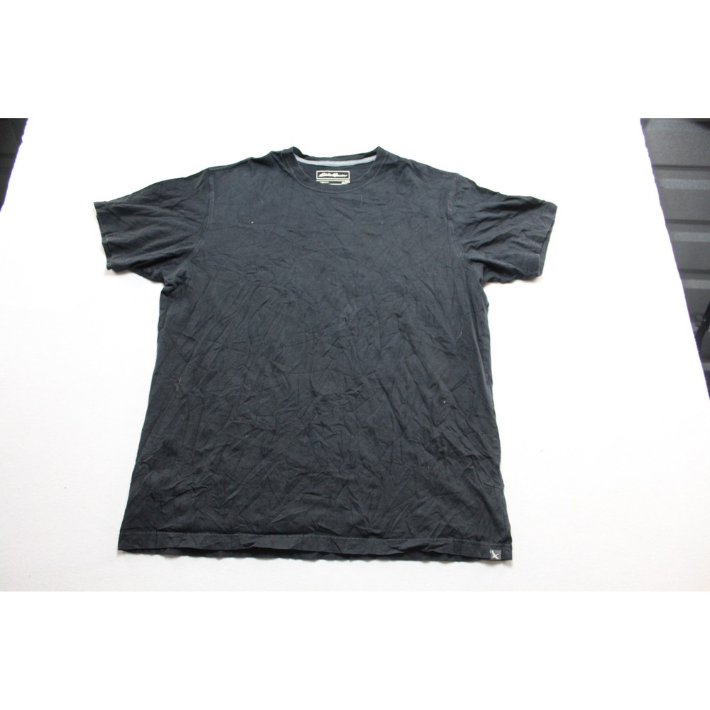 Eddie Bauer T-Shirt Mens Extra Large Black Excellent Legendwash Crewneck Tee
